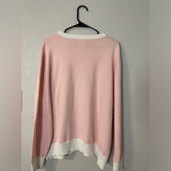 QUEEN OF SPARKLES “Bride” Sparkle Pink Crewneck size Extra Large Womens - Picture 6 of 7